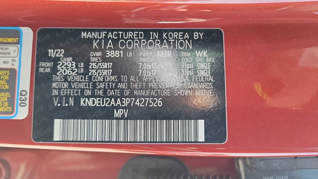 Certified Used 2023 Orange Kia S image 23