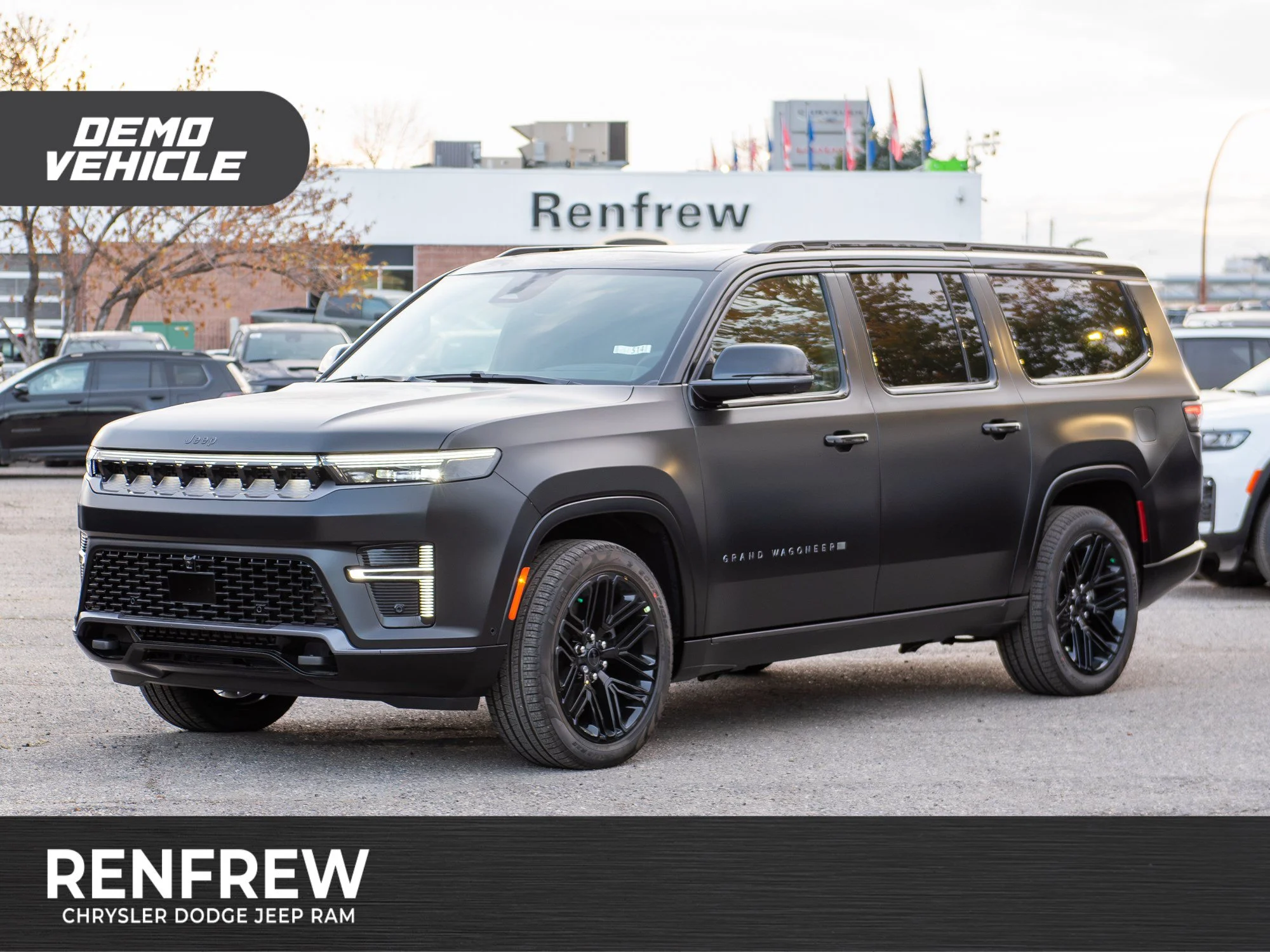 Used 2026 Black Jeep Limited Reserve* 4x4,STEALTH WRAP MATTE BLACK Nappa Leather, McIntosh Audio, Head-Up Display image 1