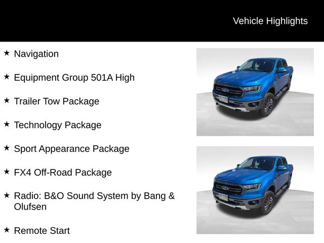 Used 2021 Blue Ford Lariat image 6