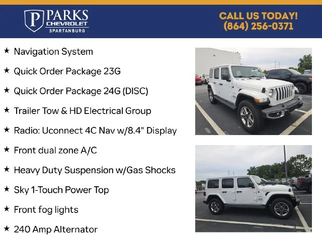 Used 2022 White Jeep Unlimited Sahara image 4
