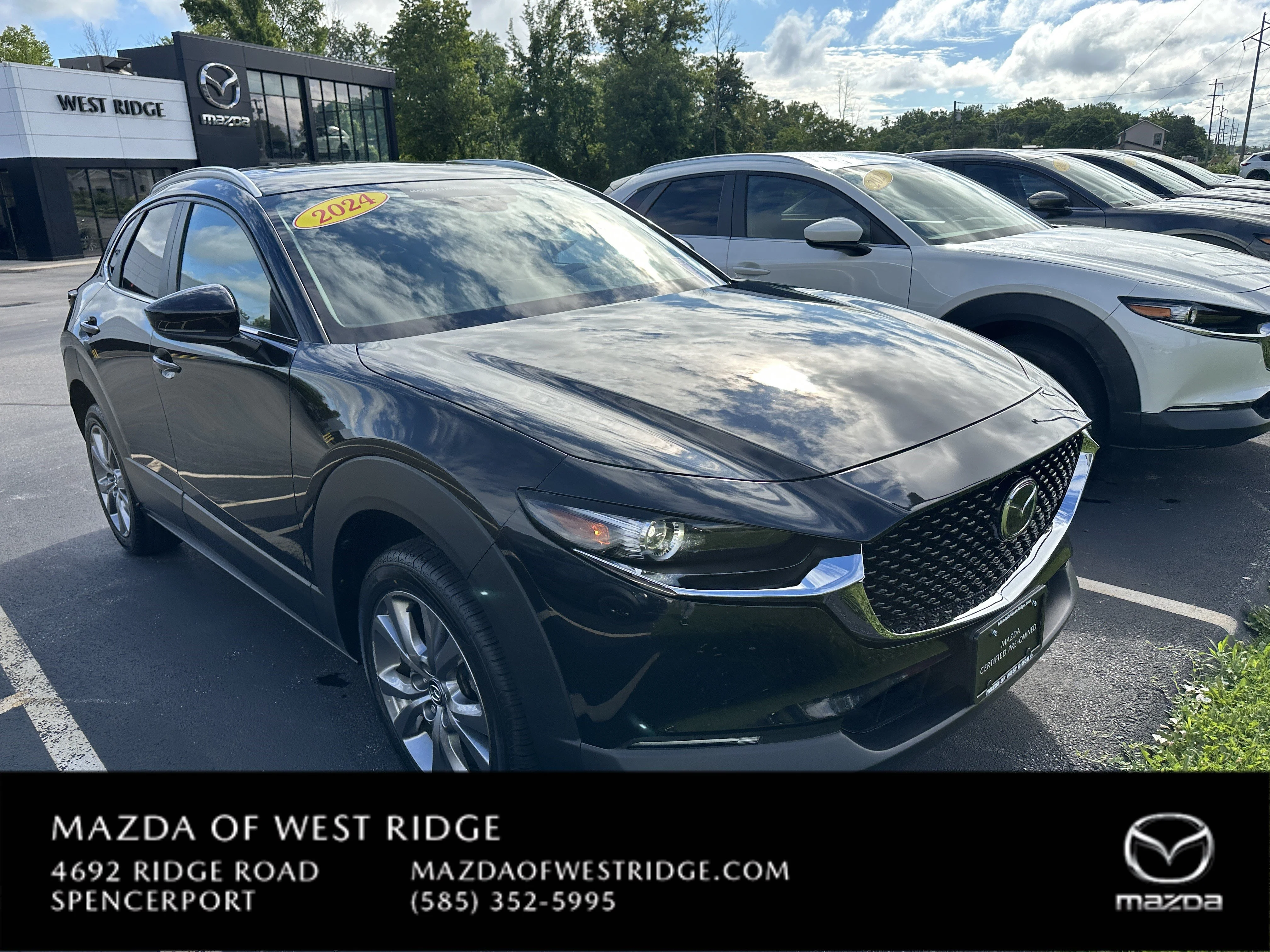 Certified Used 2024 Jet Black Mica Mazda 2.5 S Preferred Package image 1