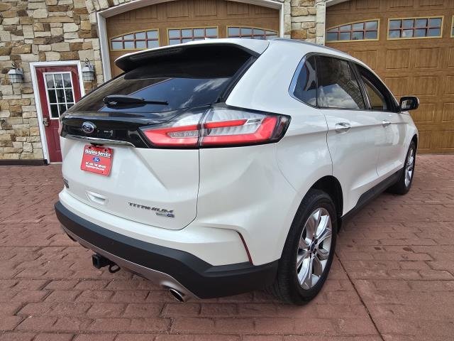 Used 2019 White Platinum Metallic Tri-Coat FORD TITANIUM image 3