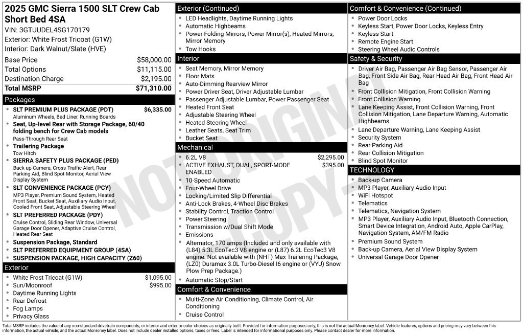 Used 2025 White GMC SLT image 38