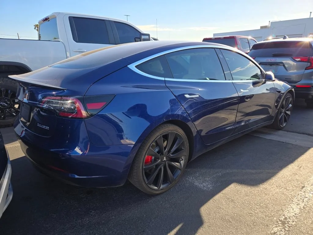 Used 2020 Blue Tesla Performance image 4