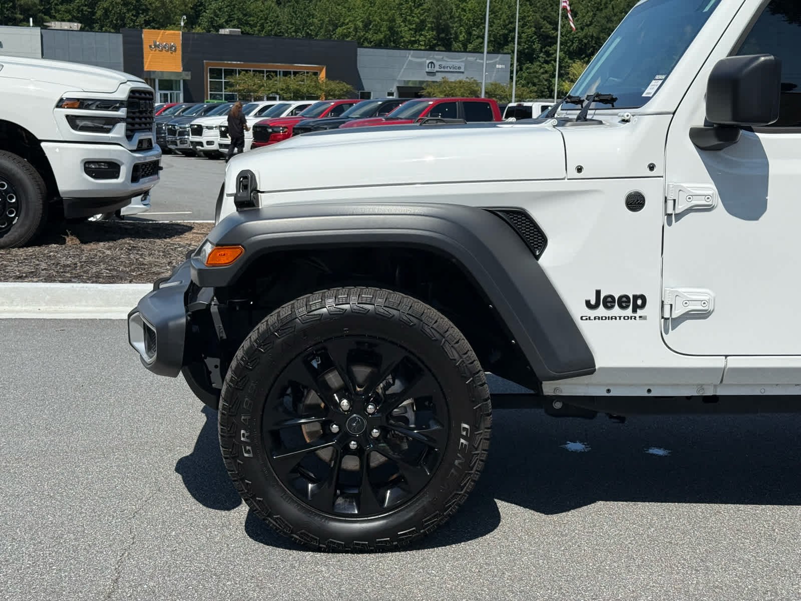 Used 2024 Bright White Clearcoat Jeep Sport image 11