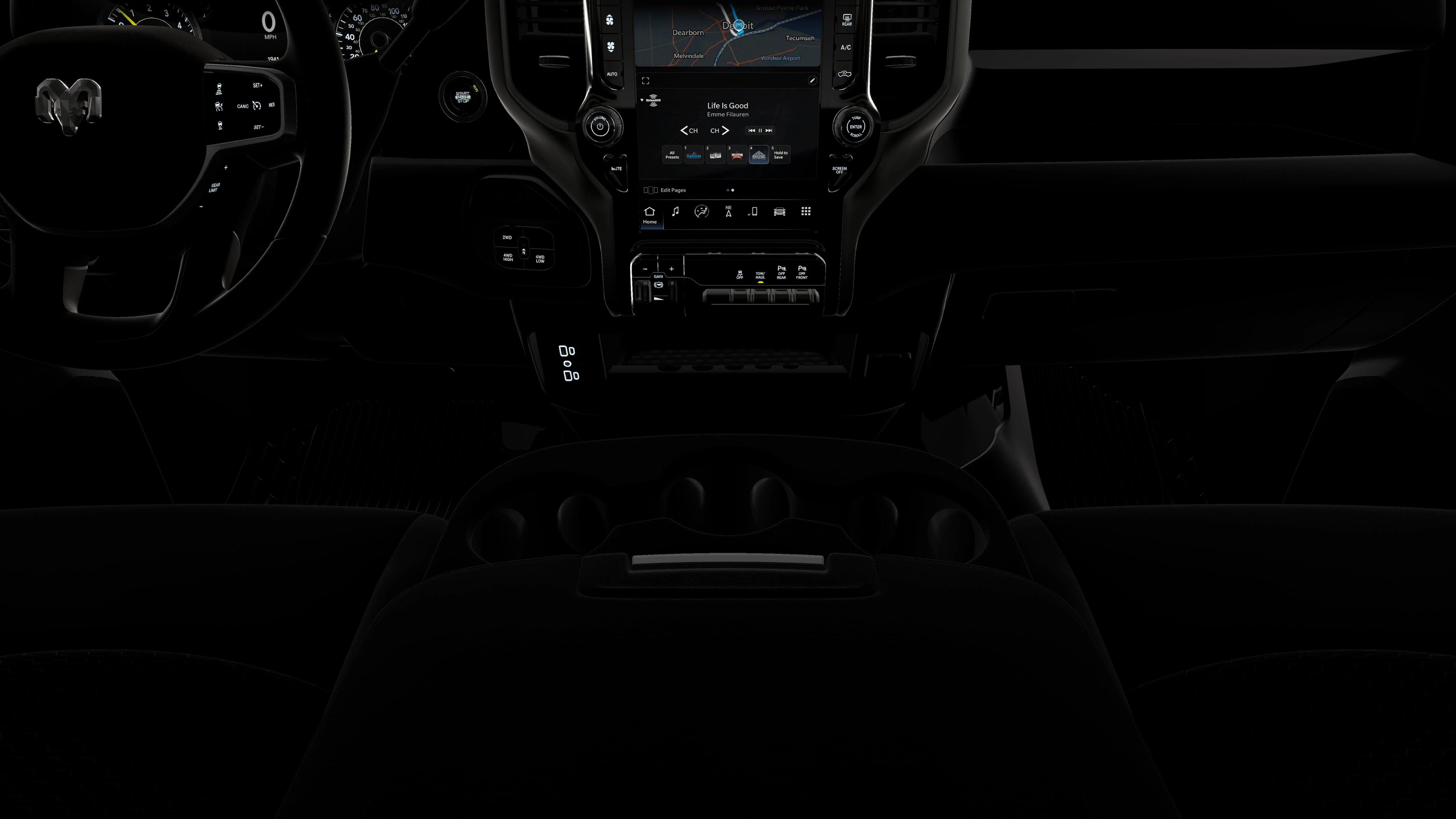 New 2026 Diamond Black Crystal Pearl-Coat Exterior Paint RAM Warlock image 17