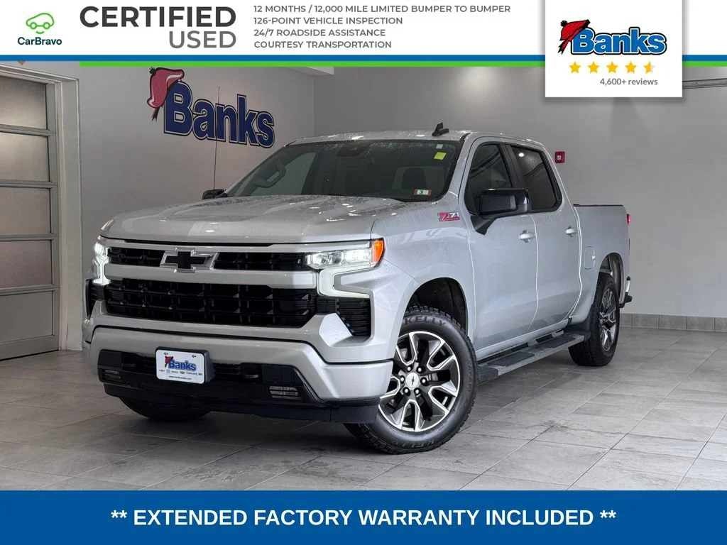 Certified Used 2022 Silver Ice Metallic Chevrolet RST image 1