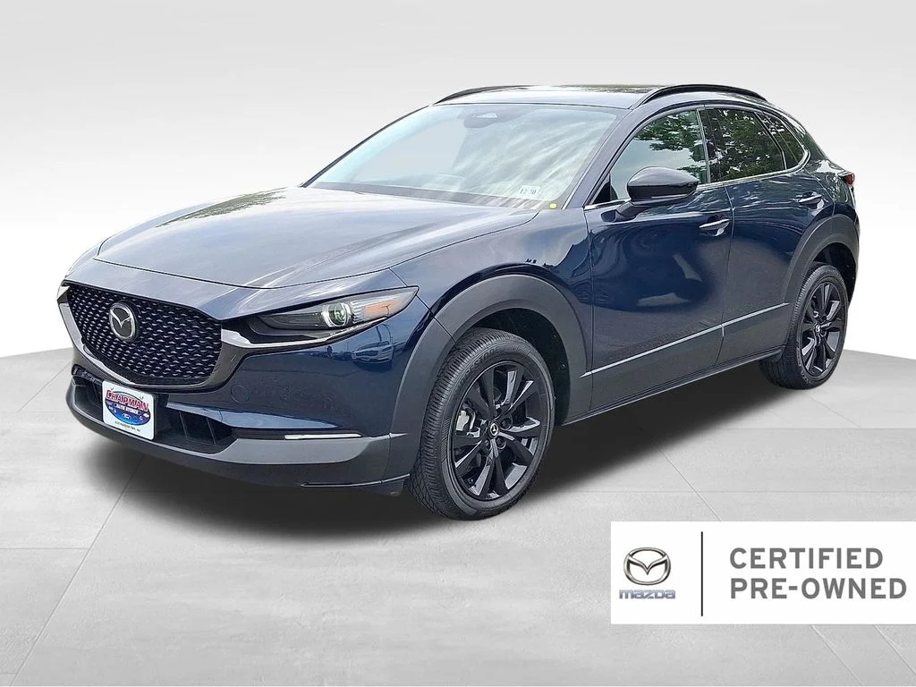 Certified Used 2025 Deep Crystal Blue Mica Mazda 2.5 Turbo Premium Package image 1