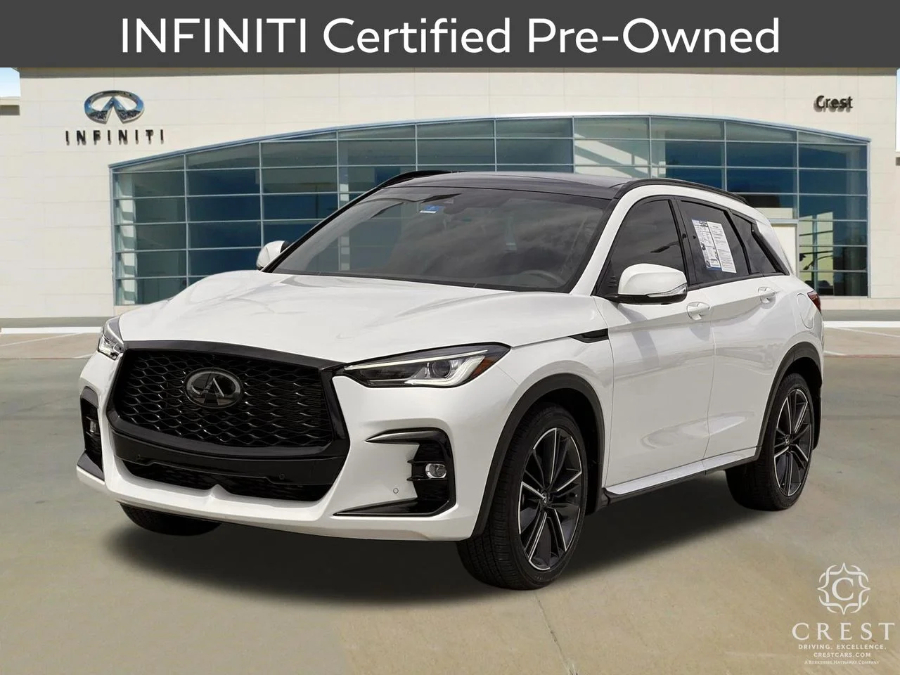 Certified Used 2025 Radiant White INFINITI SPORT image 3