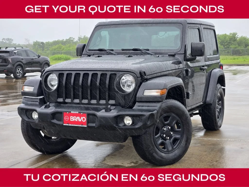Used 2023 Black Jeep 2-Door Sport 4x4 image 1