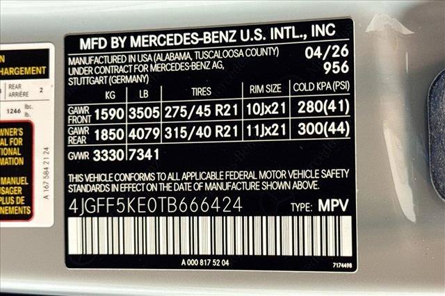 New 2026 MANUFAKTUR Alpine Grey Mercedes-Benz GLS 450 image 60