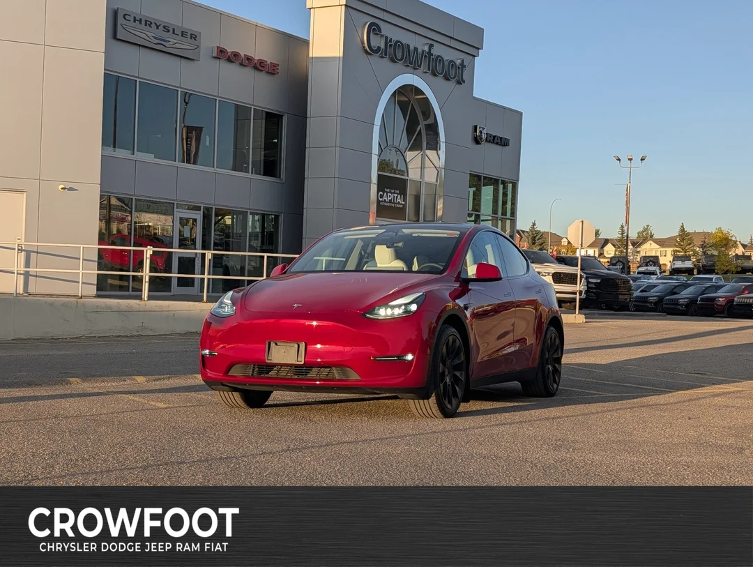 Certified Used 2023 Red Tesla Long Range AWD - Leather - Sunroof - FSD - Auto Steer & More image 1