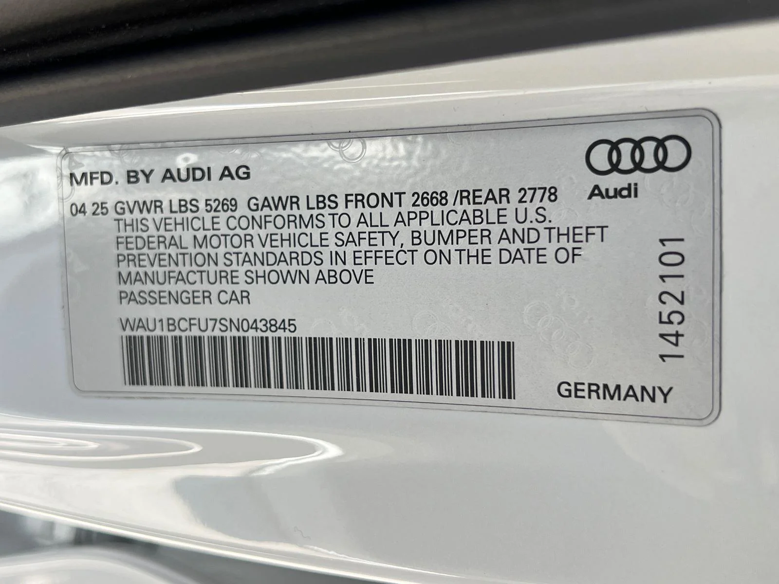 Certified Used 2025 Glacier White Metallic Audi Premium image 35