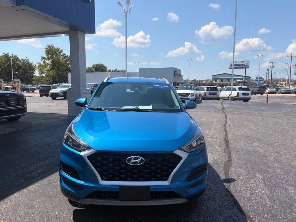 Used 2021 Aqua Blue Hyundai SEL image 2