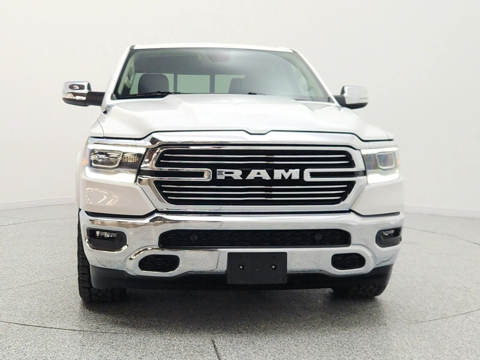 Used 2019 Ivory White Tri-Coat Pearlcoat Ram Laramie 4x2 Crew Cab 5