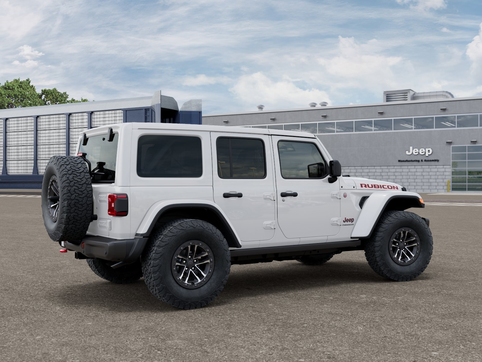 New 2027 Bright White Clearcoat Jeep Rubicon X image 2