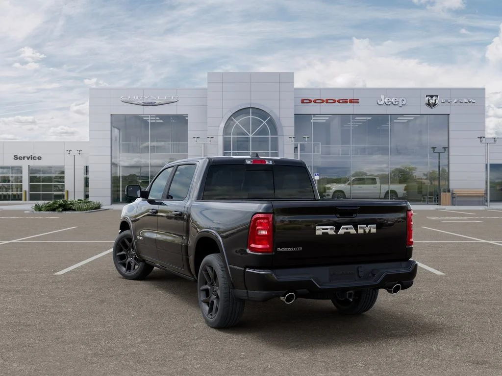 New 2026 Diamond Black Crystal Pearl-Coat Exterior Paint RAM Laramie image 3