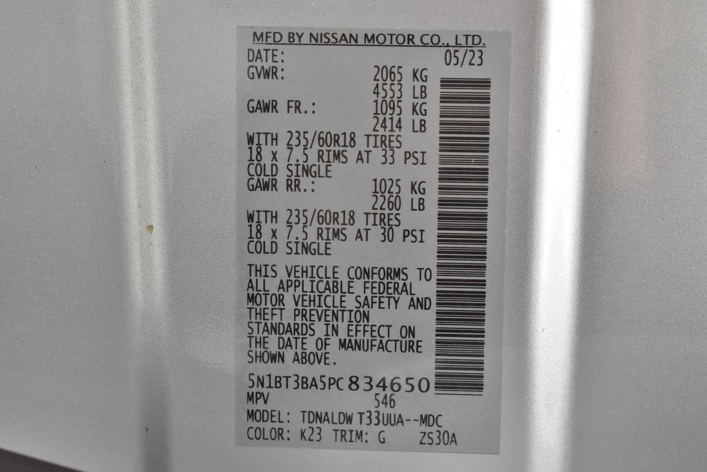 Used 2023 Silver Nissan SV image 37