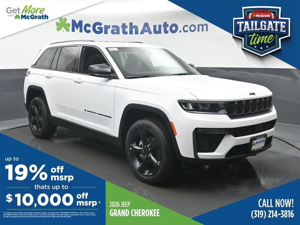 New 2026 Bright White Clear-Coat Exterior Paint Jeep Limited image 1