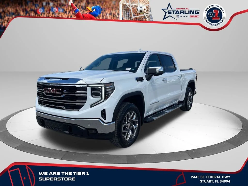New 2026 Summit White GMC SLT image 1