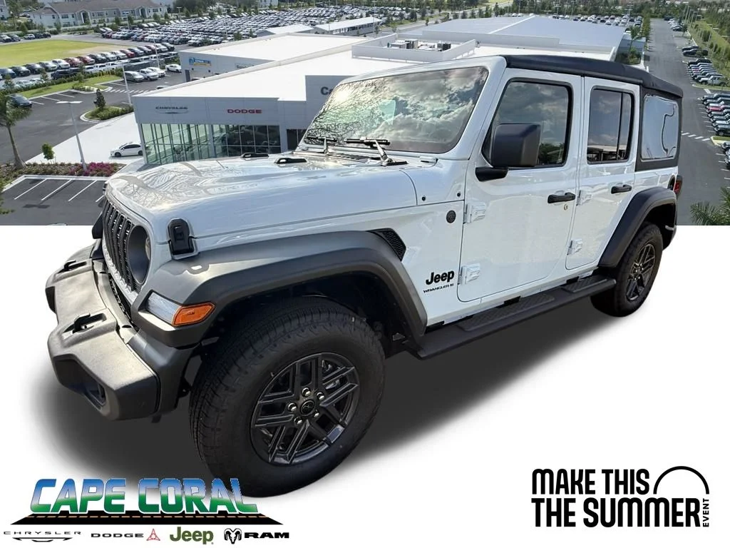 New 2026 Bright White Clear-Coat Exterior Paint Jeep Sport image 1