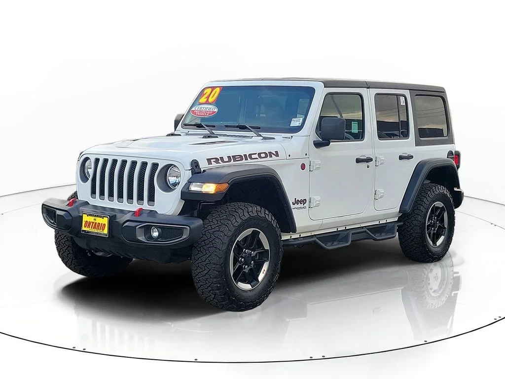 Certified Used 2020 White Jeep Unlimited Rubicon image 8