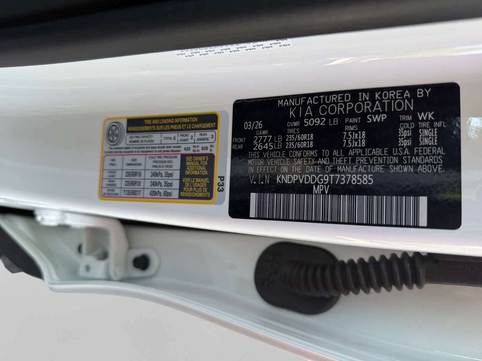 New 2026 Snow White Pearl Kia EX image 25