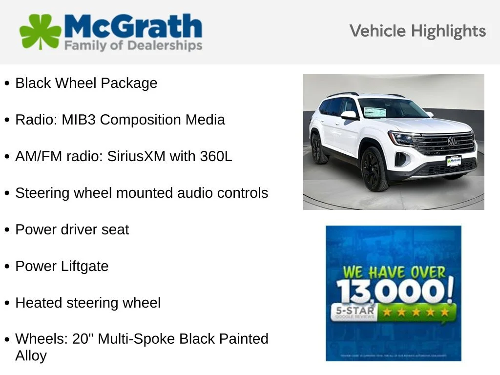 New 2026 White/off-white Volkswagen SE w/Technology image 5