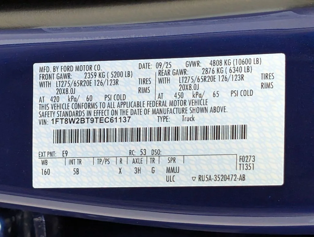 New 2026 Argon Blue Metallic Ford F-250® Lariat® image 30