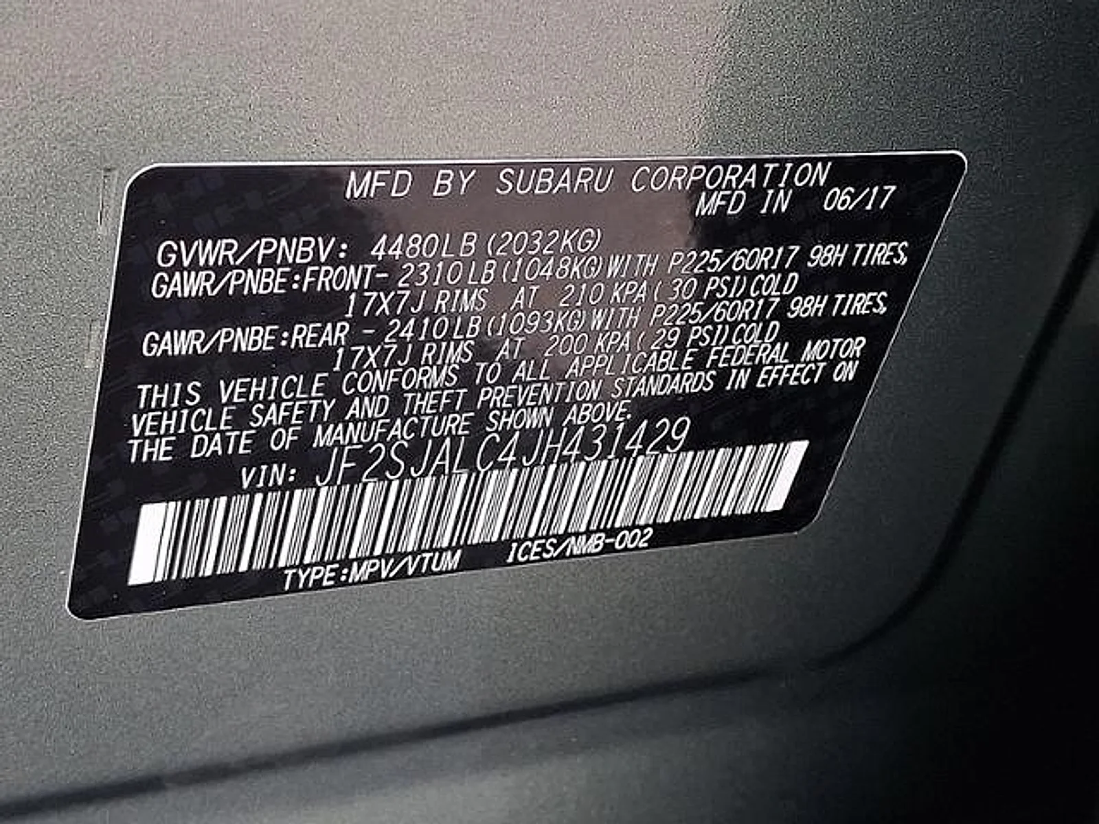 Used 2018 Jasmine Green Metallic Subaru 2.5i Limited image 26
