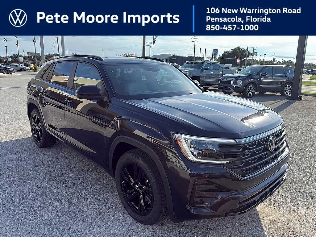 New 2026 Deep Black Pearl Volkswagen 2.0T SEL R-Line Black 4MOTION image 1