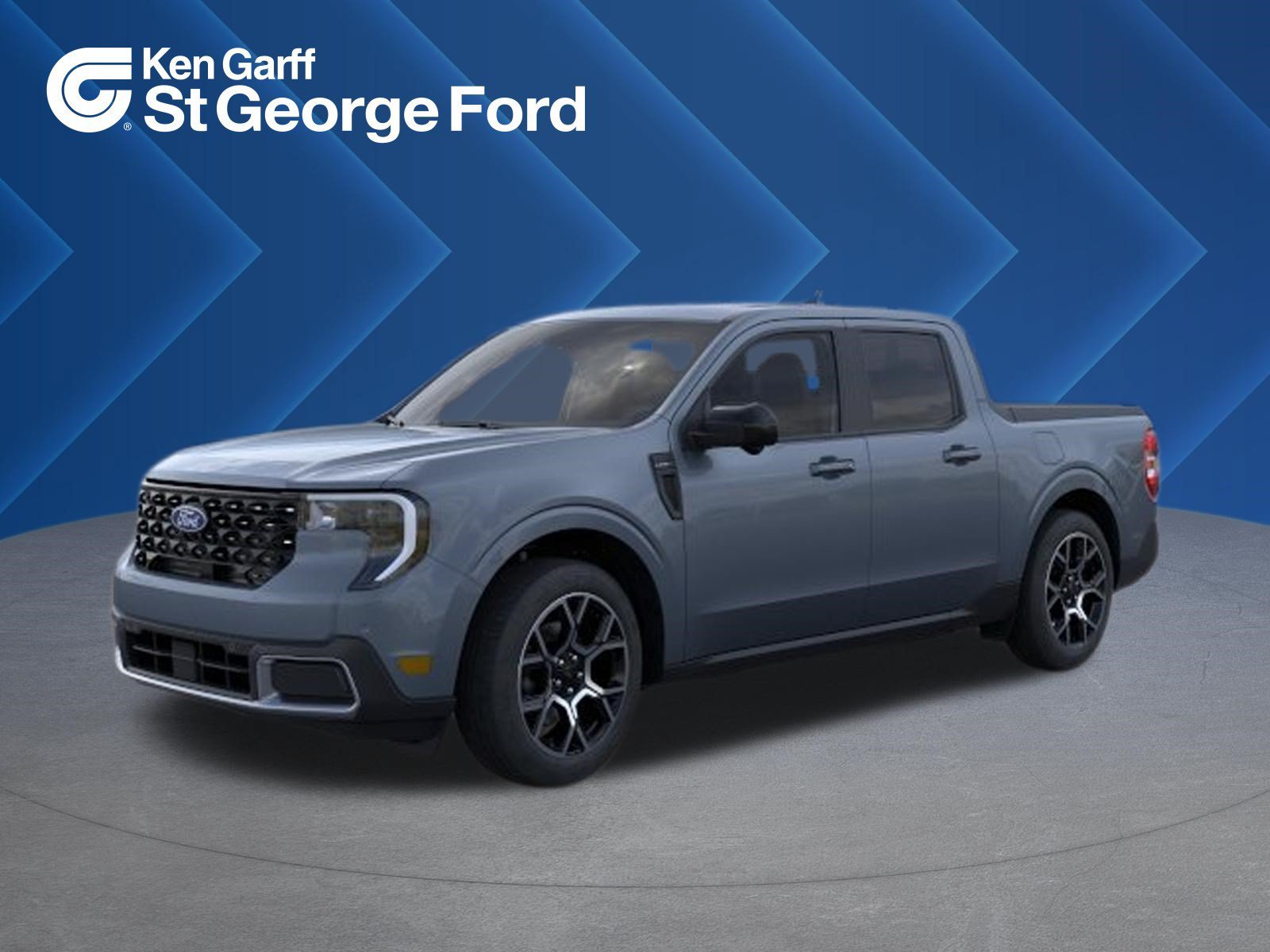 New 2026 Azure Gray Metallic Tri-Coat Ford LARIAT image 1