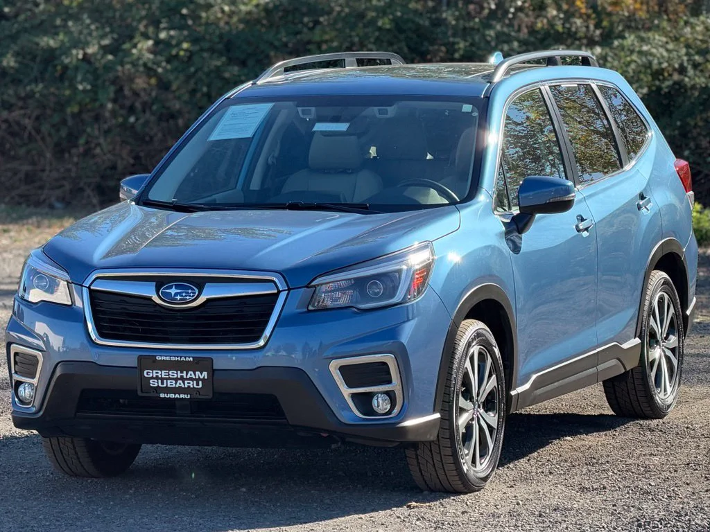 Certified Used 2021 Blue Subaru Limited image 4