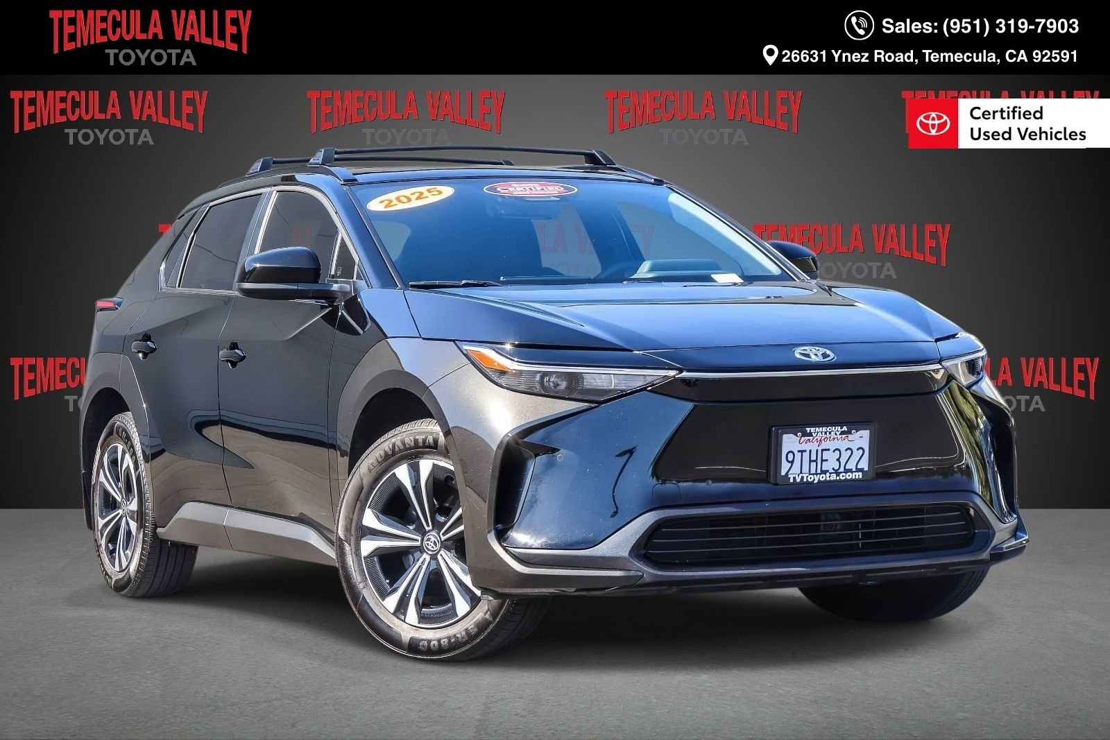 Certified Used 2025 Black Toyota XLE image 1