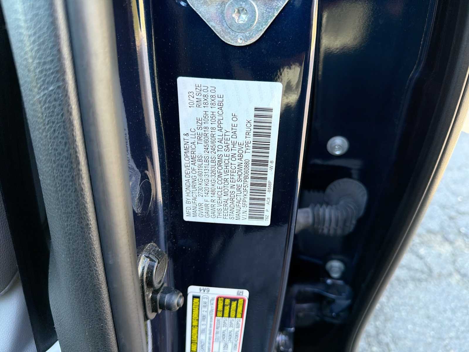 Certified Used 2023 Obsidian Blue Pearl Honda RTL image 35
