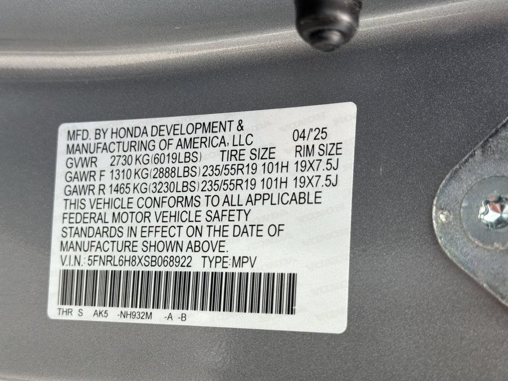 2025 Honda Odyssey Touring - Photo 35