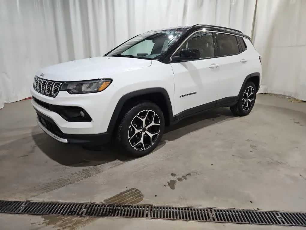 Used 2025 Bright White Clearcoat Jeep Limited image 8
