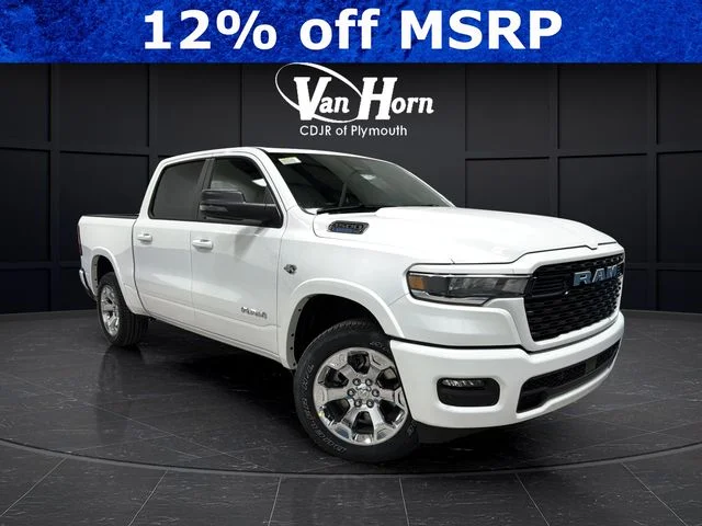 New 2026 Bright White Clear-Coat Exterior Paint RAM Big Horn/Lone Star image 1