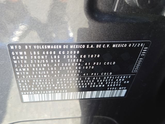 Certified Used 2025 Gray Volkswagen 1.5T S image 7