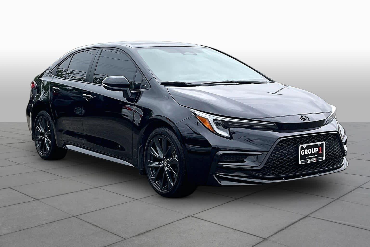 Used 2024 Midnight Black Metallic Toyota SE image 3
