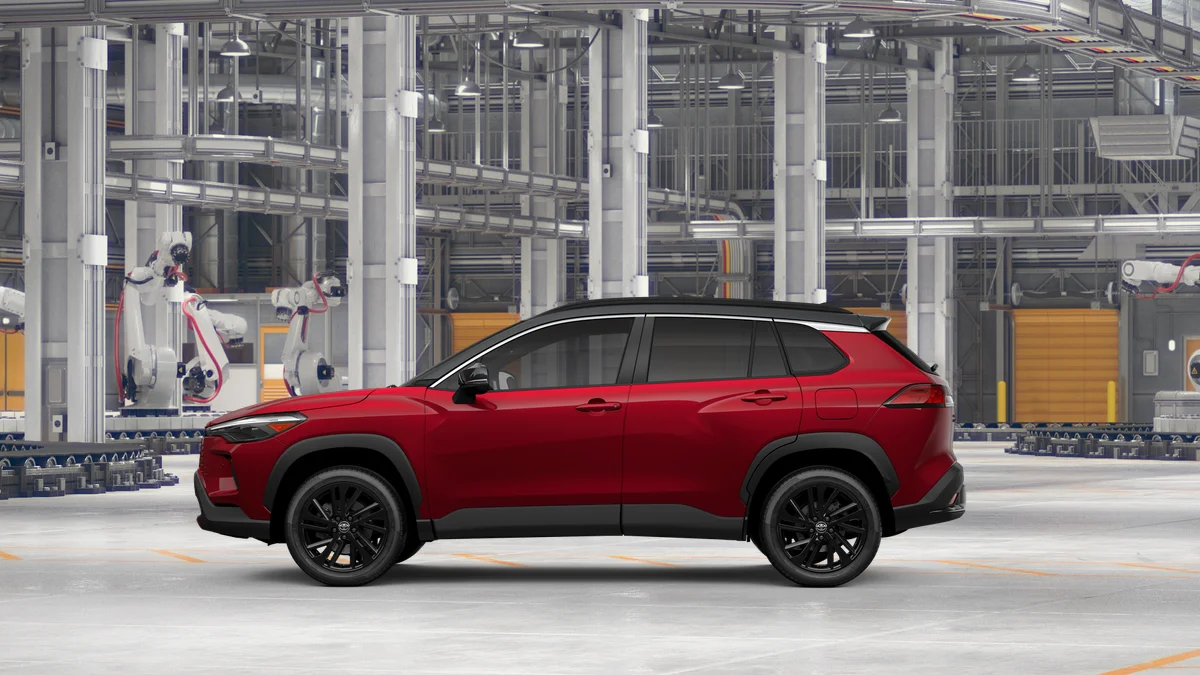 New 2026 Soul Red Crystal  with Jet Black roof Toyota Hybrid XSE image 12