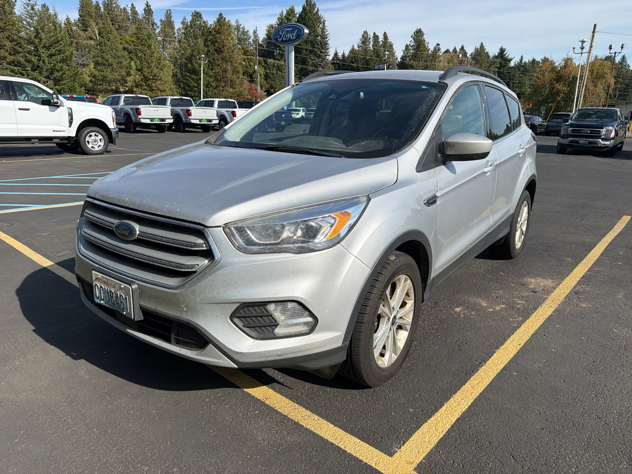 Used 2018 Ingot Silver Ford SEL image 1