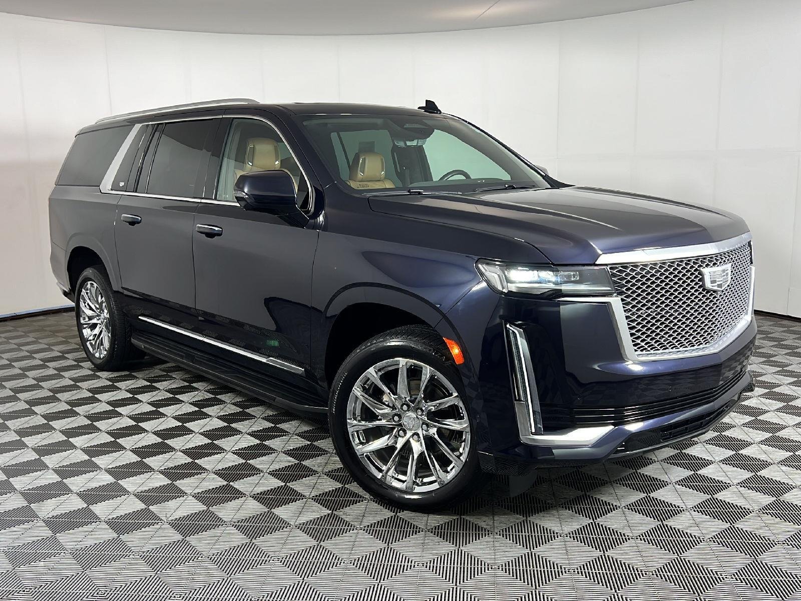 Used 2022 Dark Moon Blue Metallic Cadillac Premium Luxury image 50