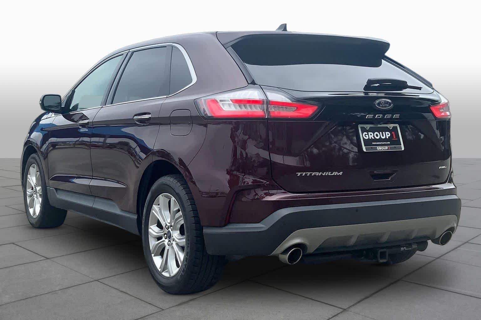 Used 2021 Burgundy Velvet Metallic Tinted Clearcoat Ford Titanium image 12