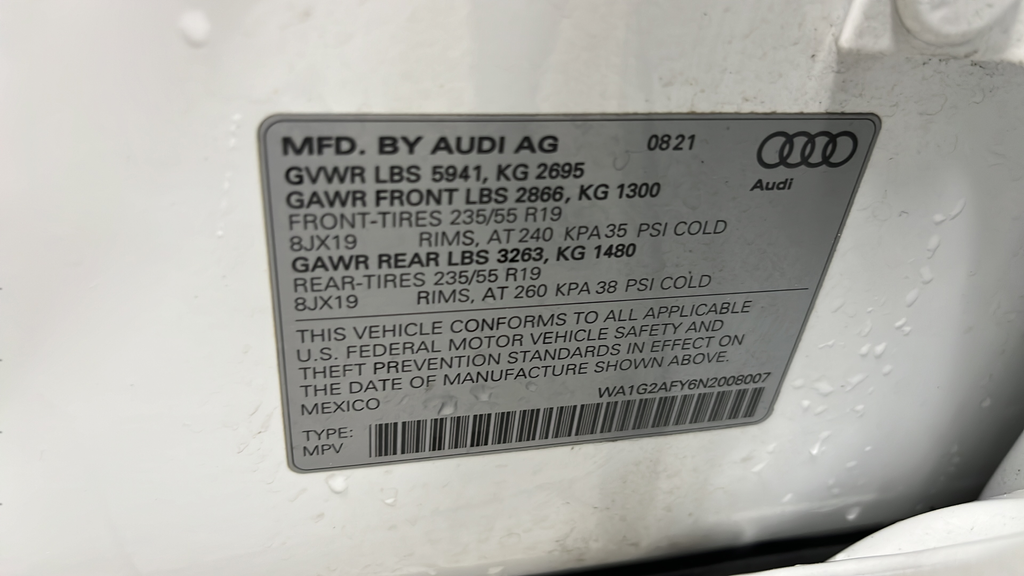 Used 2022 Ibis White Audi 55 Premium image 29