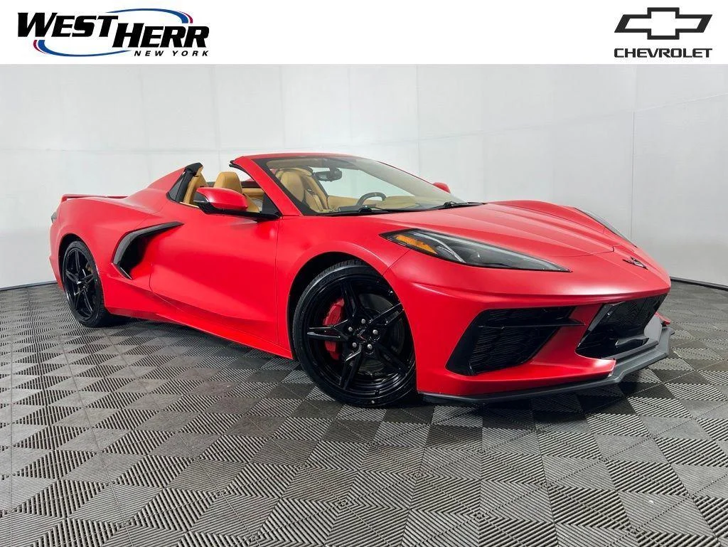 Used 2021 Torch Red Chevrolet Stingray image 1