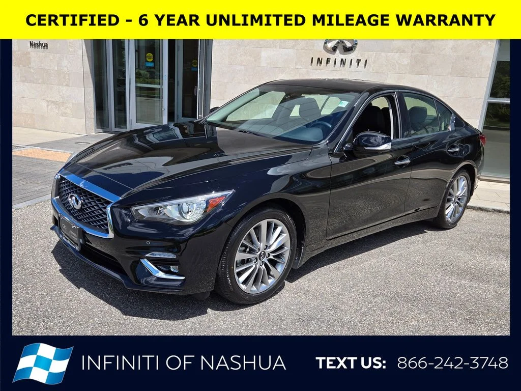 Certified Used 2023 Black INFINITI LUXE image 2