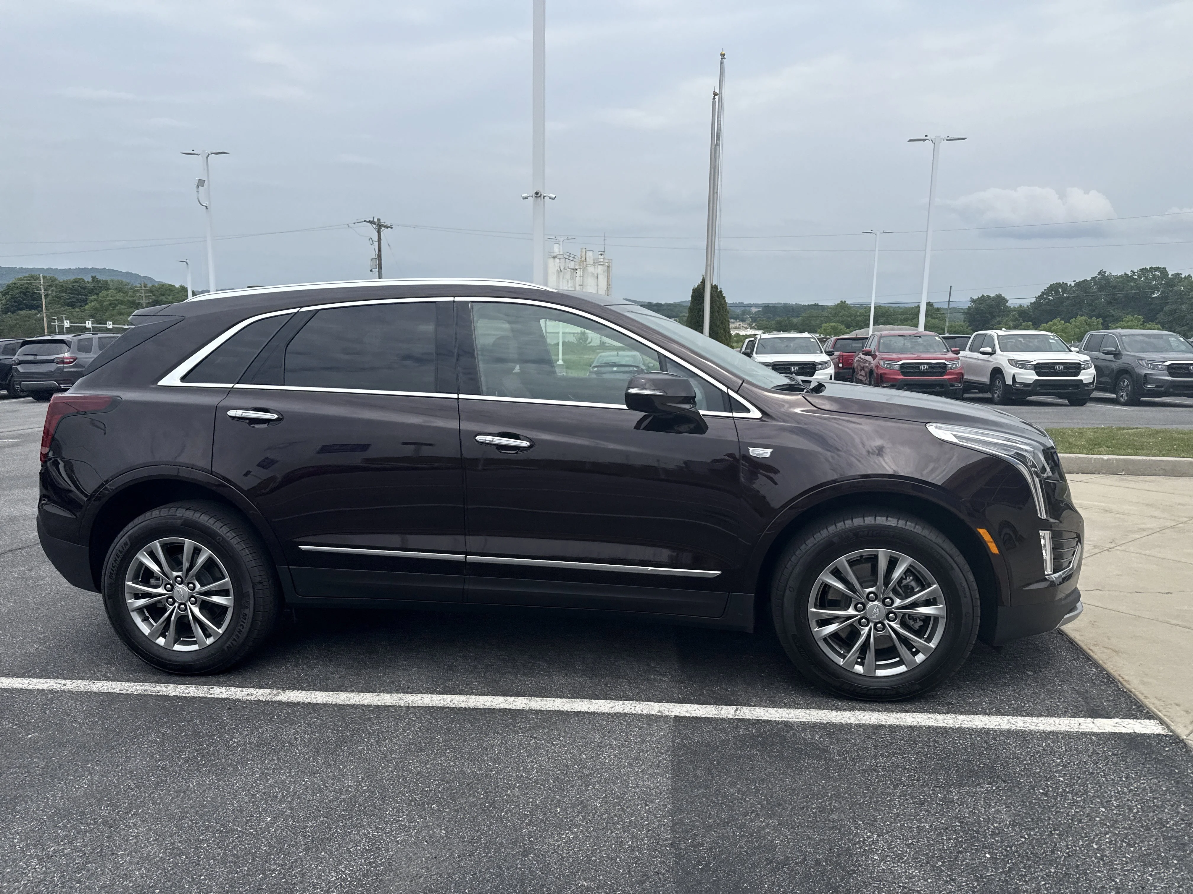 Used 2021 Garnet Metallic Cadillac AWD Premium Luxury image 2