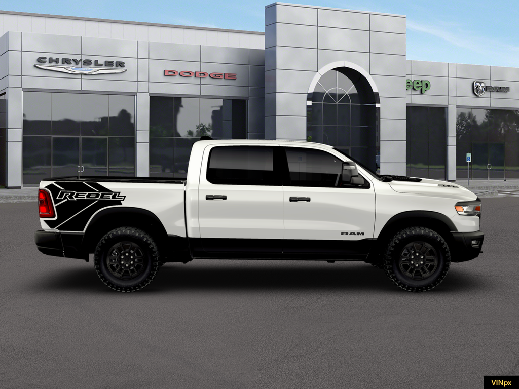 New 2026 Bright White Clear-Coat Exterior Paint RAM Rebel image 8