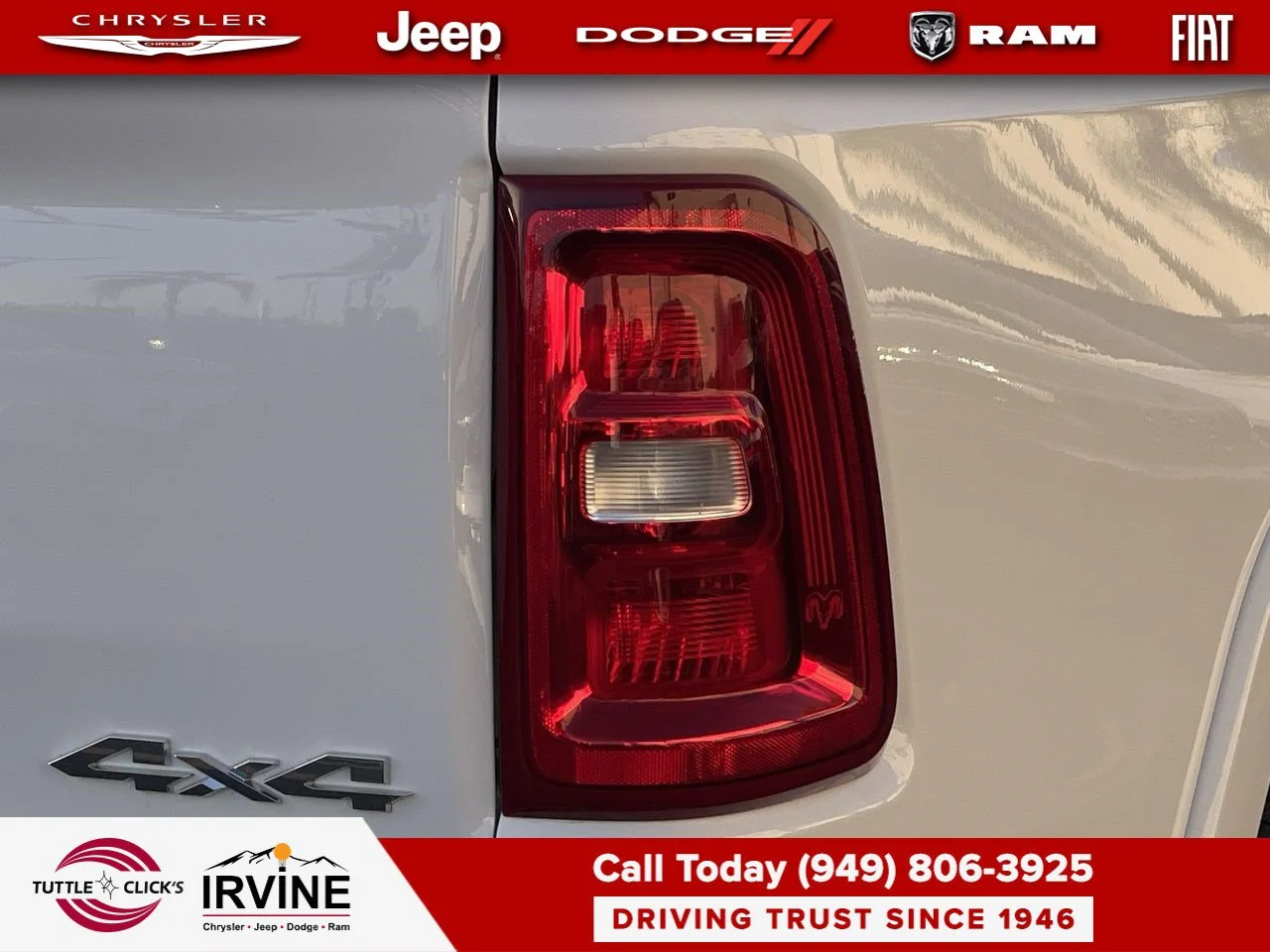 New 2026 Bright White Clear-Coat Exterior Paint RAM Big Horn image 15